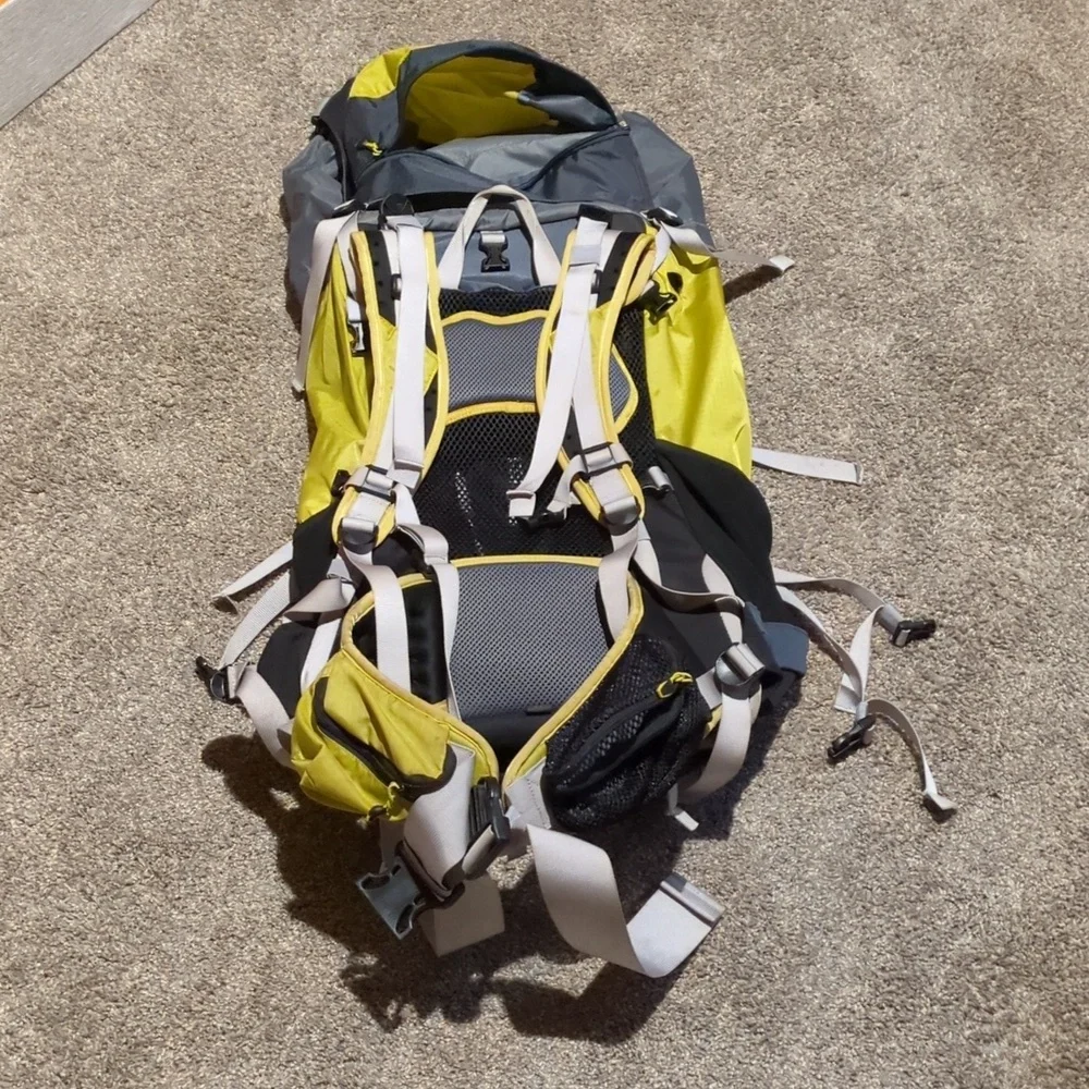 L.L. Bean Gray and Yellow Daypack Backpack